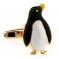 Gold with Black White Enamel Penguins3.jpg